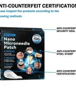 XRLXRL® Nano Microneedle Patch with SMGT-GLP-1 & Matrixyl 3000 – Slimming, Skin Tightening, Blood Sugar Support, No Injection, 7-Day Result