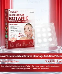 𝑉𝑠𝑜𝑥𝑎® 𝑀𝑖𝑐𝑟𝑜𝑛𝑒𝑒𝑑𝑙𝑒𝑠 𝐵𝑜𝑡𝑎𝑛𝑖𝑐 𝑆𝑘𝑖𝑛 𝑇𝑎𝑔𝑠 𝑆𝑜𝑙𝑢𝑡𝑖𝑜𝑛 𝑃𝑎𝑡𝑐ℎ𝑒𝑠