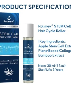 Rolimey® STEM Cell Hair Cycle Roller – Instantly Stops Hair Loss & Promotes Real Regrowth
