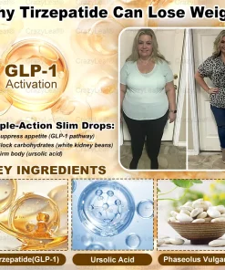 𝑪𝒓𝒂𝒛𝒚𝑳𝒆𝒂𝒇® Tirzepatide 𝗚𝗜𝗣/𝗚𝗟𝗣-𝟭 𝗗𝘂𝗮𝗹-𝗔𝗰𝘁𝗶𝗼𝗻 𝑺𝒍𝒊𝒎𝒎𝒊𝒏𝒈 & 𝑯𝒆𝒂𝒍𝒕𝒉 𝑩𝒐𝒐𝒔𝒕 𝑫𝒓𝒐𝒑𝒔