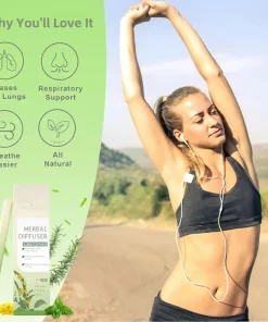 Breathe Qooes™ Mullein Relaxation Stick – Soothes Lungs, Detoxifies, Freshens Breath