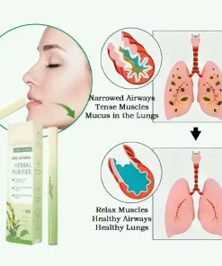 Breathe Qooes™ Mullein Relaxation Stick – Soothes Lungs, Detoxifies, Freshens Breath