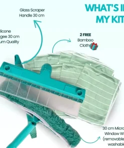 Aqua Strike Recyclable Silicone Window Squeegee Kit