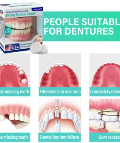 LBMLBM® Medical Full Denture with Strong Suction