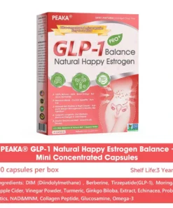 PEAKA® GLP-1 Natural Happy Estrogen Balance · Double-Layer Nanoliposome Microcapsules