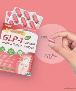 PEAKA® GLP-1 Natural Happy Estrogen Balance · Double-Layer Nanoliposome Microcapsules