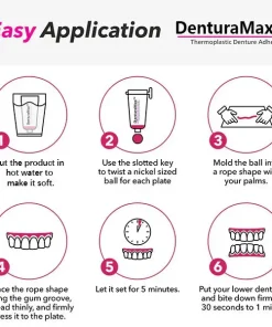 DenturaMax™ Thermoplastic Denture Adhesive