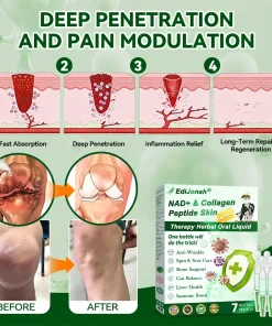 EdiJonah® NAD+ & Collagen Peptide Skin Therapy 8-in-1 Herbal Oral Liquid