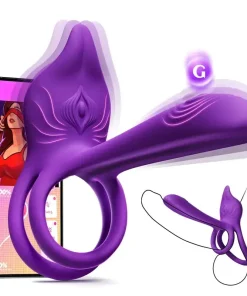 Juxek™ Enchanted Girl Luxe Smart Vibrating Ring – App-Controlled Pleasure for Couples