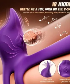 Juxek™ Enchanted Girl Luxe Smart Vibrating Ring – App-Controlled Pleasure for Couples