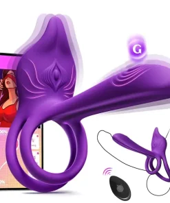 Juxek™ Enchanted Girl Luxe Smart Vibrating Ring – App-Controlled Pleasure for Couples