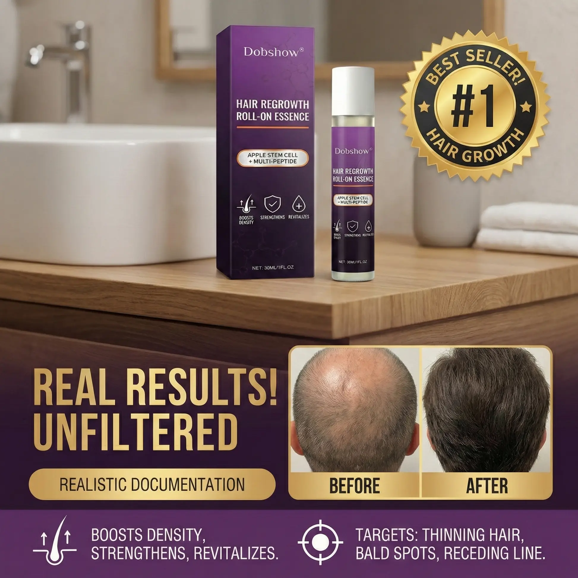 Dobshow® Hair Regrowth Care Roll-On Essence