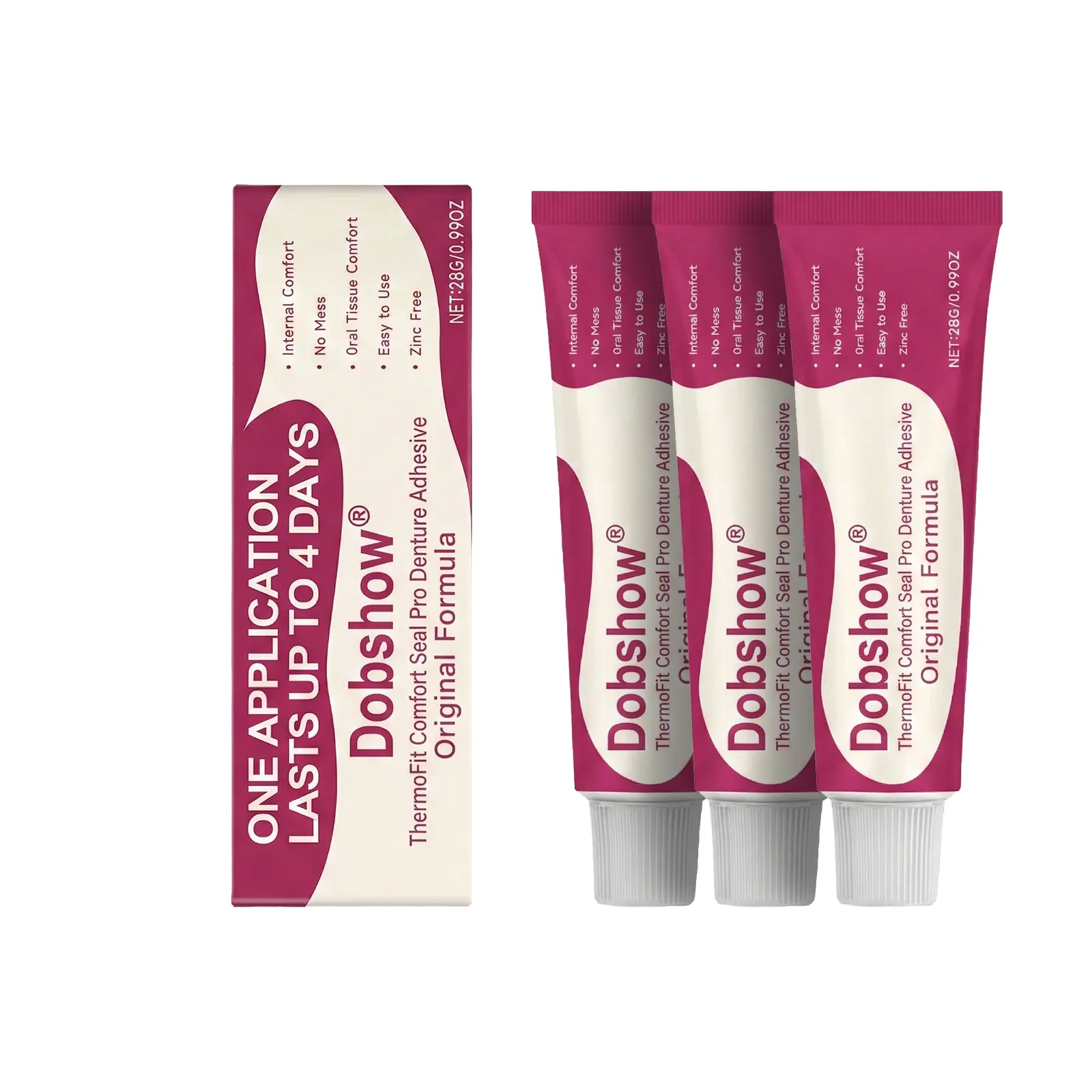 Dobshow® ThermoFit Comfort Seal Pro Denture Adhesive