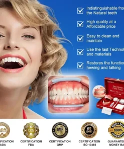 EETTSY™ Medical Full Denture with Strong Suctiond Custom-Fit Full Functional Dentures