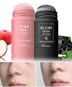 Solid facial mask Stick Green Tea Honey Peach Cleaning Pore Moisturizing Long Charcoal Eggplant Mud Film