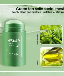 Solid facial mask Stick Green Tea Honey Peach Cleaning Pore Moisturizing Long Charcoal Eggplant Mud Film