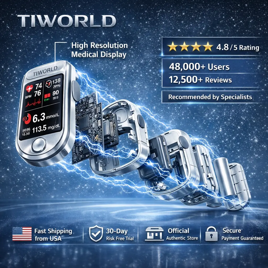 TIWORLD™ Non-Invasive Blood Glucose Meter 99.9% Accuracy