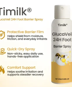 Timilk® GlucaVeil 24H Foot Barrier Spray