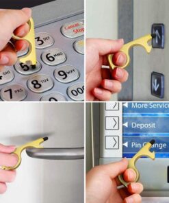 No Touch Door Opener Tools With Keychain Pendant