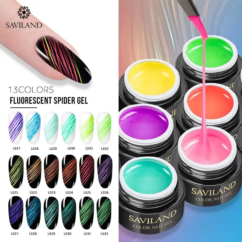 Luminous Spider Nail Gel Set