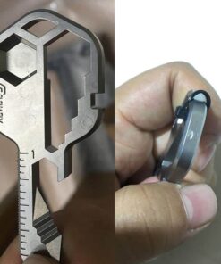 24 In 1 Key Shaped Pocket Tool For Multi Purpose Functionality