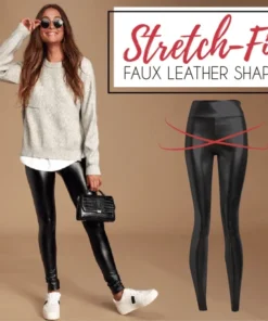 Stretch-Fit Faux Leather Shaper