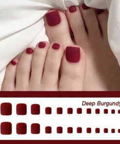 1min Style Change Reusable Wearing Manicure Fake Toenails (24PCS)