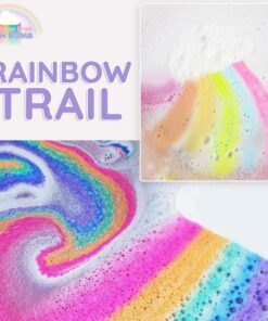 Rainbow Trail Bath Bomb