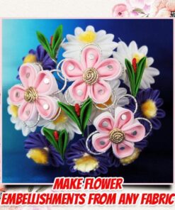 DIY Kanzashi Flower Template