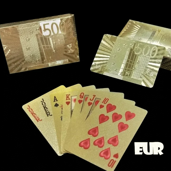 24k Gold Foil Playing Poker - Image 2
