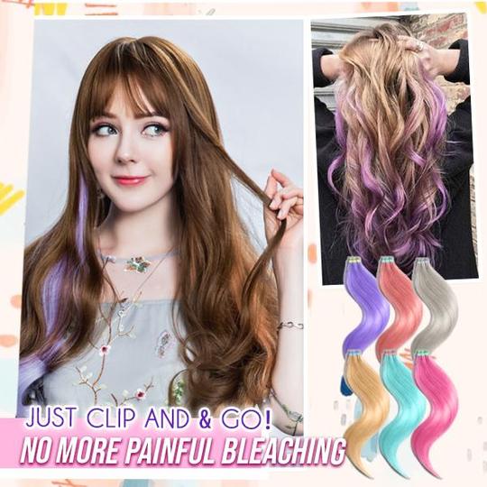 The Hairdrobe Colored Clip-in Extensions Set - Image 2