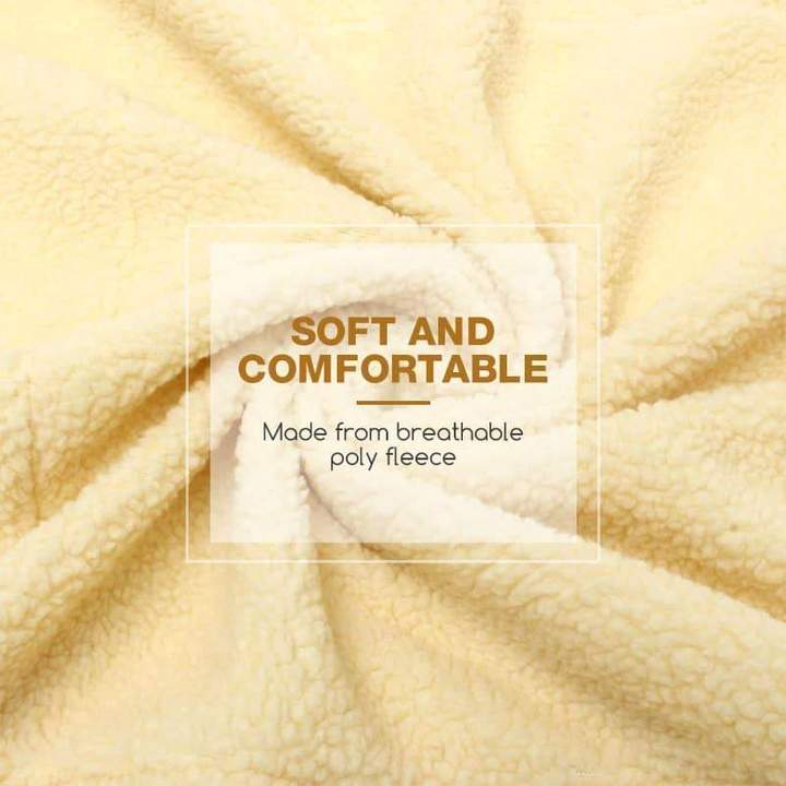 Poly Fleece One-Piece Comfortable Recliner Chair Cover with Pockets - Image 2