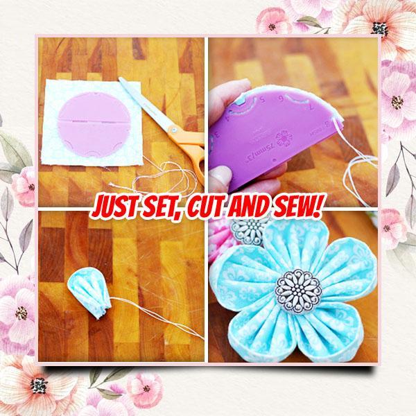 DIY Kanzashi Flower Template - Image 2