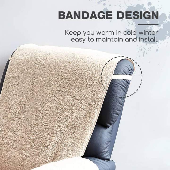 Poly Fleece One-Piece Comfortable Recliner Chair Cover with Pockets - Image 3