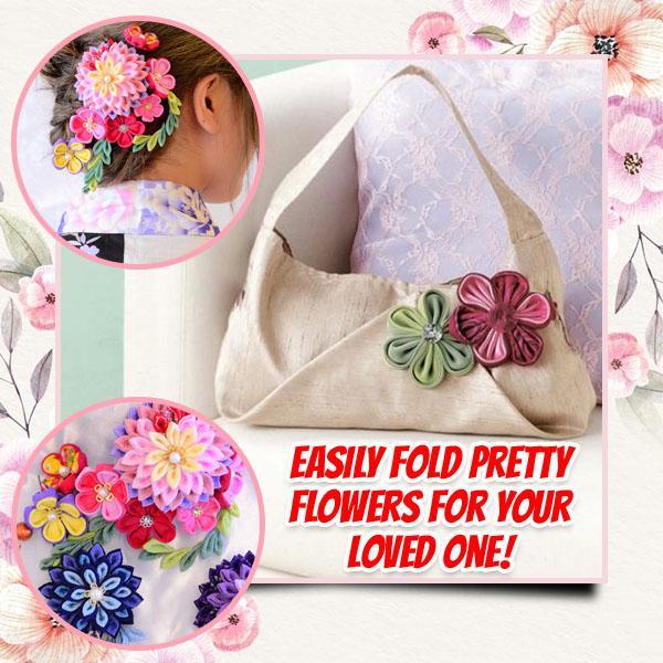 DIY Kanzashi Flower Template - Image 3