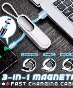 3-in-1 Magnetic Fast Charging Cable