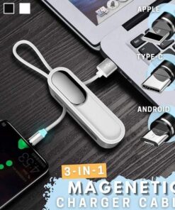 3 in 1 Magnetic Mini Phone Charger Cable