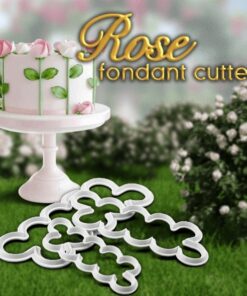 3D Rose Fondant Cutter (set of 3)