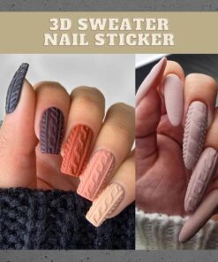 3D Sweater Nail Sticker