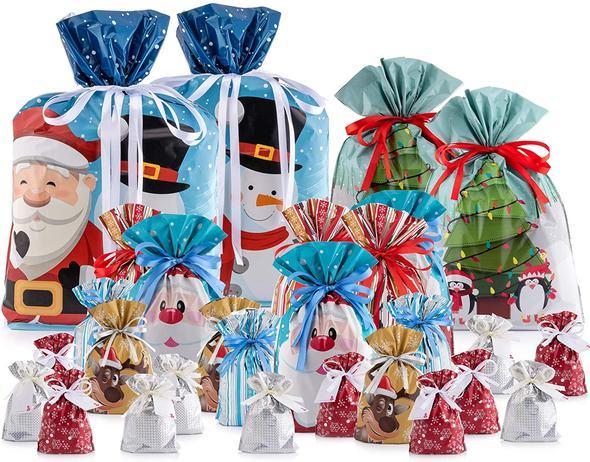 Drawstring Christmas Gift Bags - Image 4