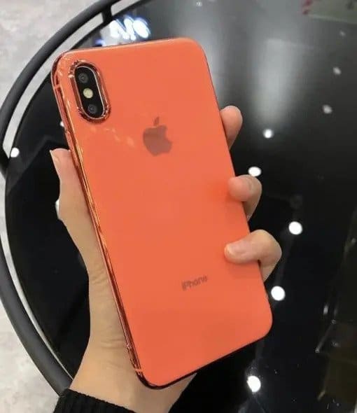 Luxury Electroplated Bumper Glossy Cover With Logo for iphone - Image 4