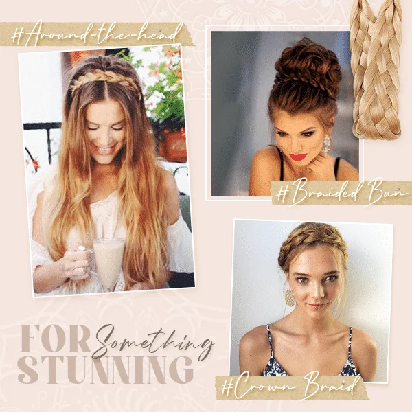 Classy Boho Braided Headband - Image 4