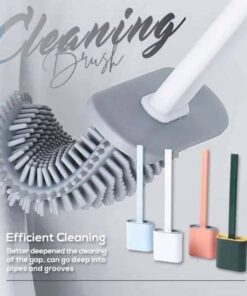 Bathroom Toilet Cleaning Brush And Holder Set