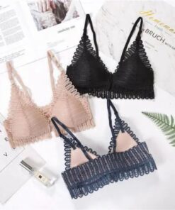 Breathy Front Buckle Lace Bra