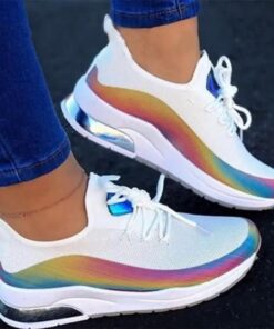 Lace-Up Breathable Sneakers