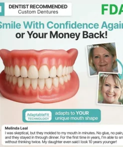 Meleval® Medical Full Denture with Strong Suctiond