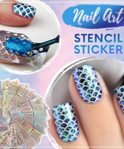 Nail Art Stencil Sticker 144 stickers