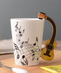 Novelty Guitar Ceramic Mug