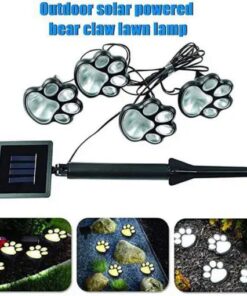 Solar Bear Claw Lawn Light