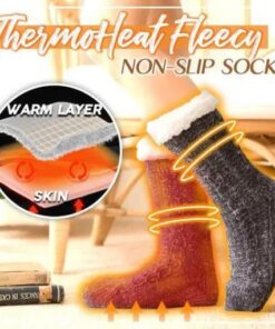 ThermoHeat Fleecy Non-Slip Socks (50% OFF)